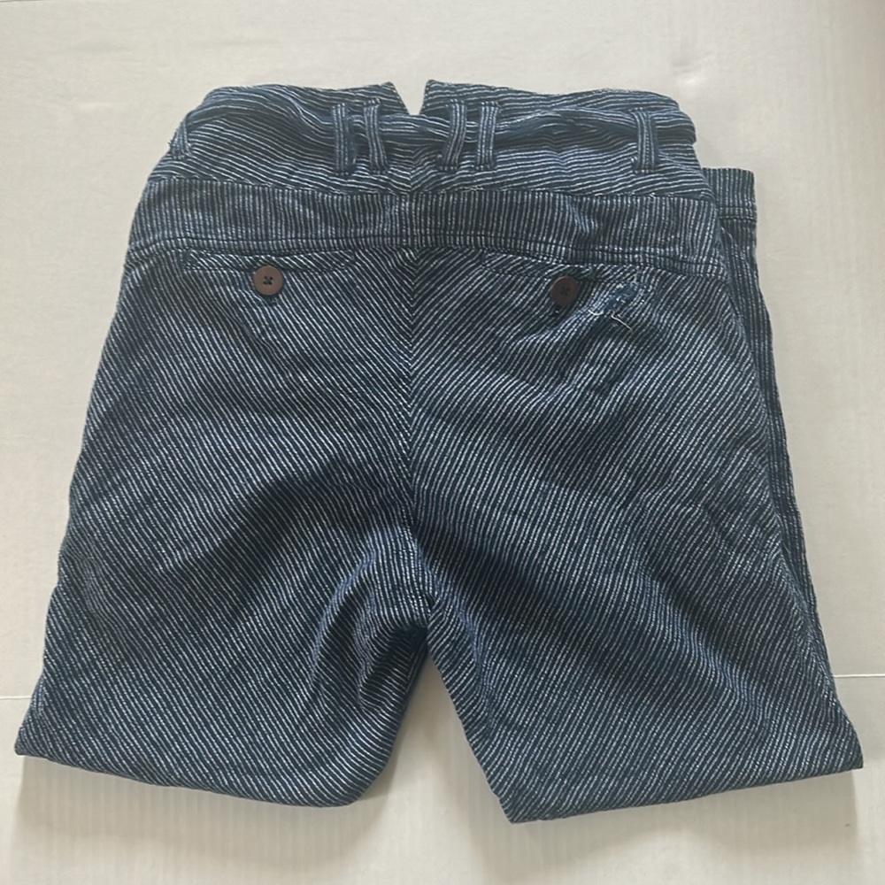 Free People rumors yarn dye harem pant in navy size 6 - Picture 6 of 9